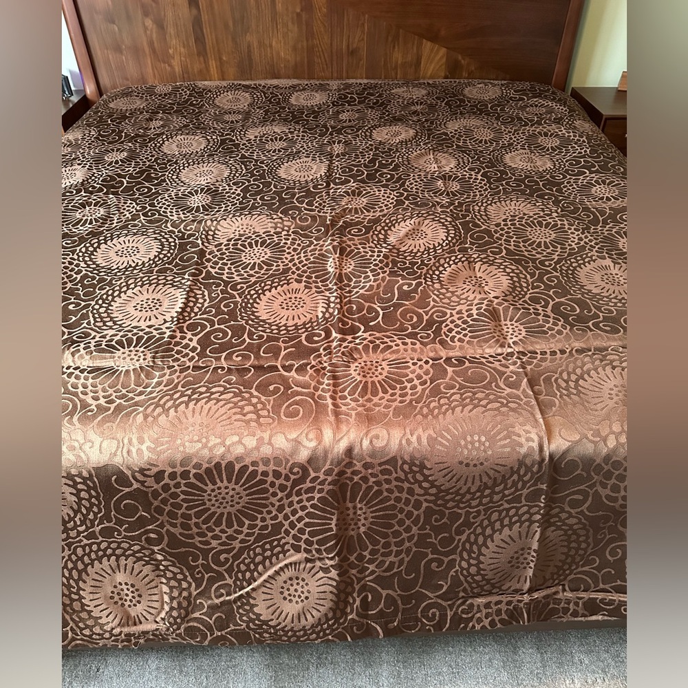 Thomas O'Brien Vintage Harbor - Rich Brown floral KING Duvet Cover 101”x 88”